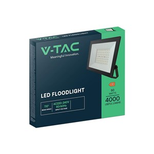 Projektor LED V-TAC 50W LED SMD czarny VT-44054 3000K 4000lm