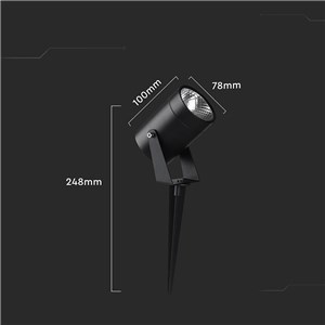 Oprawa gruntowa ogrodowa wbijana LED V-TAC 10W IP65 VT-80070 3000K 880lm 2 Lata gwarancji