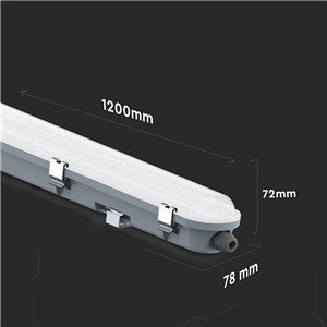 Oprawa hermetyczna V-TAC LED mikrofalowy czujnik ruchu 36cm 120cm 120Lm/W VT-120137S 4000K 4320lm