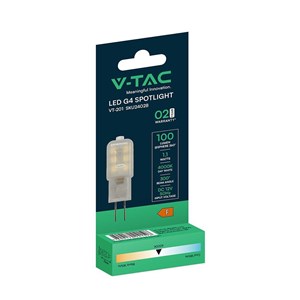 Żarówka LED V-TAC 1,1W G4 12V VT-201 4000K 100lm