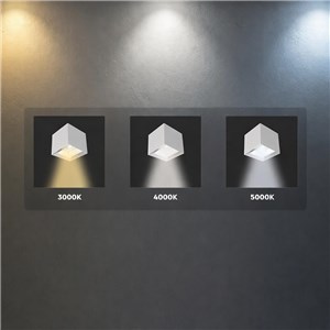 Oprawa ścienna solarna/USB V-TAC 9W LED COB biała kostka 15x15cm IP65 czujnik ruchu VT-409CCT 3000K-4000K-5000K 800lm