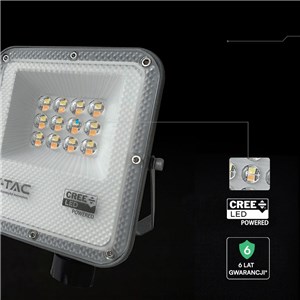 Projektor LED V-TAC CREE CHIP 10W LED 3w1 CCT 135Lm/W VT-44014CCT 3000K-4000K-6500K 730lm 6 lat gwarancji