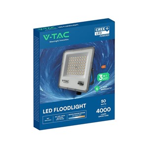 Projektor LED V-TAC CREE CHIP 50W LED 3w1 CCT 135Lm/W VT-44058CCT 3000K-4000K-6500K 4000lm 6 lat gwarancji