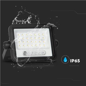 Projektor LED solarny V-TAC 50W CCT pilot auto timer IP65 czarny VT-54W 700lm 3 lata gwarancji