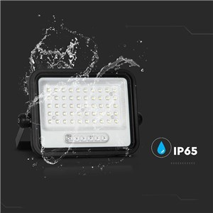 Projektor LED solarny V-TAC 100W CCT pilot auto timer IP65 czarny VT-104W 1000lm 3 lata gwarancji