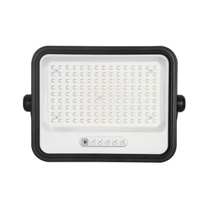 Projektor LED solarny V-TAC 300W CCT pilot auto timer IP65 czarny VT-304W 2400lm 3 lata gwarancji