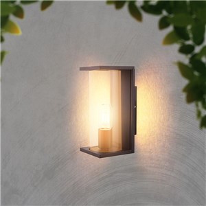 Oprawa ścienna elewacyjna loft V-TAC 1xE27 IP44 czarny MAT VT-81050