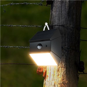 Kinkiet ogrodowy ścienny solarny V-TAC 2,5W CCT czujnik ruchu czarny VT-11025CCT-B 3000K-4000K-6000K 300lm 3 lata gwarancji