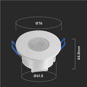 Czujnik ruchu 360st podtynkowy biały fi76 600W LED V-TAC VT-81041 5 lat gwarancji