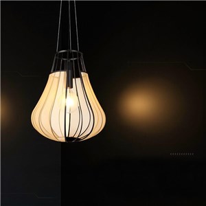 Oprawa zwieszana V-TAC E27 420x500mm czarny matowy, beżowy VT-89010 3 lata gwarancji