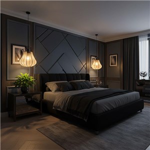 Oprawa zwieszana V-TAC E27 420x500mm czarny matowy, beżowy VT-89010 3 lata gwarancji