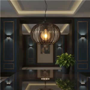 Oprawa zwieszana V-TAC E27 400x350mm czarny matowy VT-89011 3 lata gwarancji