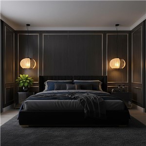 Oprawa zwieszana V-TAC E27 400x350mm czarny matowy, beżowy VT-89011 3 lata gwarancji