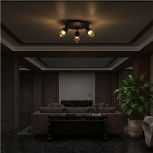 Oprawa sufitowa V-TAC 3X6W LED plafon spot 460x210mm czarny matowy VT-89013 3000K 2160lm