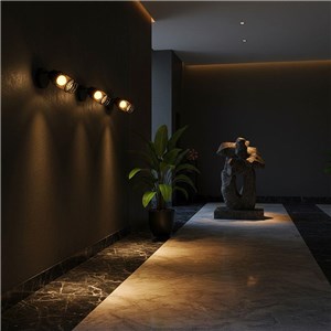 Oprawa kinkiet V-TAC 6W LED spot 120x210mm czarny matowy VT-89016 3000K 720lm