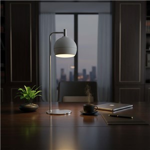 Oprawa lampka stołowa biurkowa 10W LED 44cm biała VT-89022 3000K 1200lm