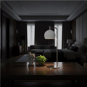 Oprawa lampka stołowa biurkowa 10W LED 44cm biała VT-89022 3000K 1200lm