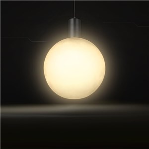 Oprawa zwieszana V-TAC E27 300x400mm kula dymione szkło, czarny VT-89025