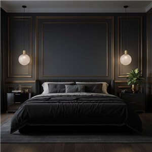 Oprawa zwieszana V-TAC E27 300x400mm kula dymione szkło, stare złoto VT-89025