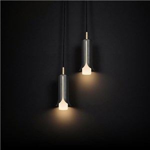 Oprawa zwieszana V-TAC 2X10W LED 177x20cm dymiony szary, złoty VT-89026 3000K 1200lm