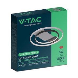 Oprawa sufitowa V-TAC LED 36W CCT 505x50mm pilot VT-7736 3000K-4500K-6500K 4000lm