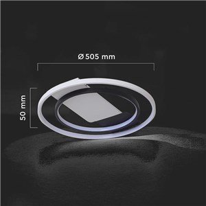 Oprawa sufitowa V-TAC LED 36W CCT 505x50mm pilot VT-7736 3000K-4500K-6500K 4000lm