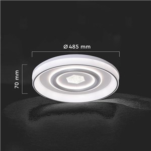Oprawa sufitowa V-TAC LED 48W CCT 485x70mm pilot VT-7748 3000K-4500K-6500K 4480lm