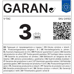 Oprawa kinkiet ścienny solarny V-TAC 0.9W LED zmiana barwy CCT IP54 pilot VT-11148CCT 3000K, 4000K, 5000K 120lm 3 lata gwarancji