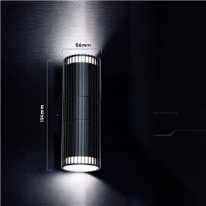 Oprawa kinkiet ścienny V-TAC GU10 czarny góra dół VT-10175 3 lata gwarancji