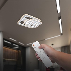 Oprawa sufitowa V-TAC 80W LED 50x45cm ściemnialna biała pilot CCT VT-84040 3000K-4000K-6500K 6400lm