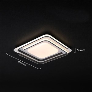 Oprawa sufitowa V-TAC 60W LED 495x495mm ściemnialna biało-czarna pilot CCT VT-84033 3000K-6500K 5400lm