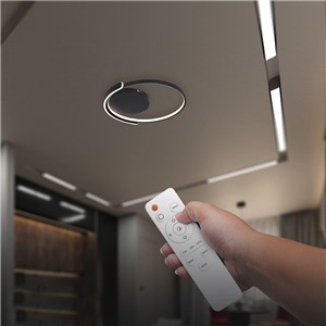 Oprawa sufitowa V-TAC 50W LED 495x480mm ściemnialna czarna pilot CCT VT-84025RD 3000K-4000K-6500K 4000lm