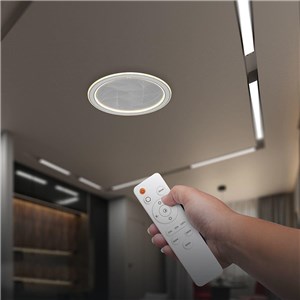 Oprawa sufitowa V-TAC 50W LED 55cm ściemnialna szara pilot CCT VT-84032 3000K-4000K-6500K 4000lm