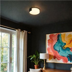 Oprawa sufitowa plafoniera 48W LED 45cm 3w1 ściemnialna czarna BT pilot CCT VT-84023 3000K-4000K-6500K 5760lm