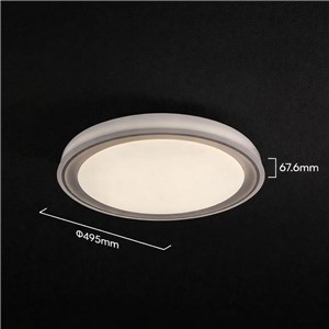 Oprawa sufitowa plafoniera 30/60W LED 50cm 3w1 ściemnialna brązowa pilot CCT VT-85030 3000K-6500K 6000lm