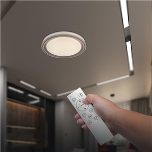 Oprawa sufitowa plafoniera 30/60W LED 50cm 3w1 ściemnialna brązowa pilot CCT VT-85030 3000K-6500K 6000lm