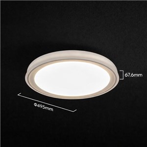 Oprawa sufitowa plafoniera 30/60W LED 50cm 3w1 ściemnialna złota pilot CCT VT-85030 3000K-6500K 6000lm