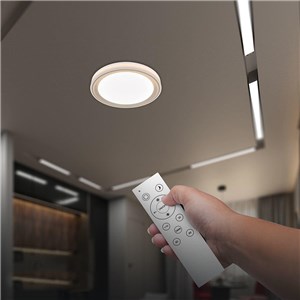 Oprawa sufitowa plafoniera 30/60W LED 50cm 3w1 ściemnialna złota pilot CCT VT-85030 3000K-6500K 6000lm