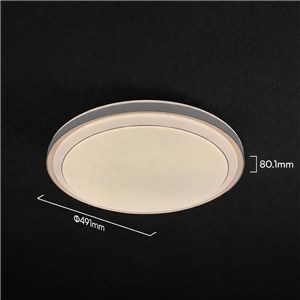 Oprawa sufitowa plafoniera V-TAC 30/60W/30W LED 49cm 3w1 ściemnialna brązowa pilot CCT VT-85031 3000K - 6500K 6000lm