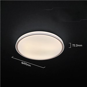 Oprawa sufitowa plafoniera V-TAC 30W/60W/30W LED 49cm 3w1 ściemnialna brązowa pilot CCT VT-85033 3000K-4000K-6500K 6000lm