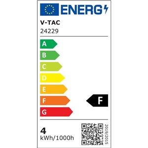Oprawa gruntowa ogrodowa wbijana aluminium 4W 24V czarna IP65 VT-44044 4000K 315lm