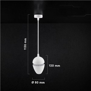 Oprawa zwieszana V-TAC LED 9W biała VT-89009 3000K 900lm