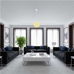 Oprawa zwieszana V-TAC LED 12W biała kula VT-89112 3000K-4000K-6500K 1215lm