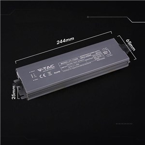 Zasilacz do LED hermetyczny SLIM V-TAC 200W 12V 16.5A IP67 filtr EMI VT-13200