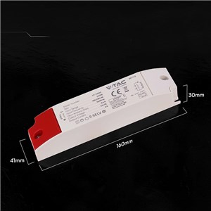 Zasilacz do LED modułowy montażowy SLIM V-TAC 36W 12V 3A IP44 filtr EMI VT-13035