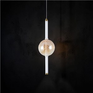 Oprawa zwieszana V-TAC LED 8W złoto bursztyn biały VT-84039 3000K 1100lm