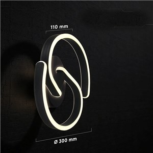 Kinkiet V-TAC 22W LED kierownica fi30cm czarna VT-84046 4000K 2860lm