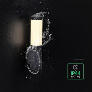 Oprawa ścienna elewacyjna V-TAC LED 8W IP44 czarna VT-10179 3000K 900lm