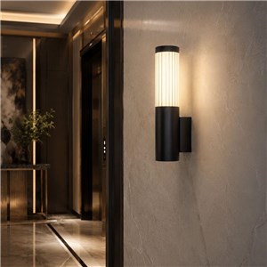 Oprawa ścienna elewacyjna V-TAC LED 8W IP44 czarna VT-10179 3000K 900lm