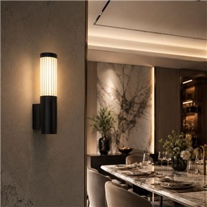 Oprawa ścienna elewacyjna V-TAC LED 8W IP44 czarna VT-10179 3000K 900lm